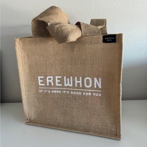 [EREWHON] BRAND NEW 100% JUTE BROWN SHOPPING TOTE BAG